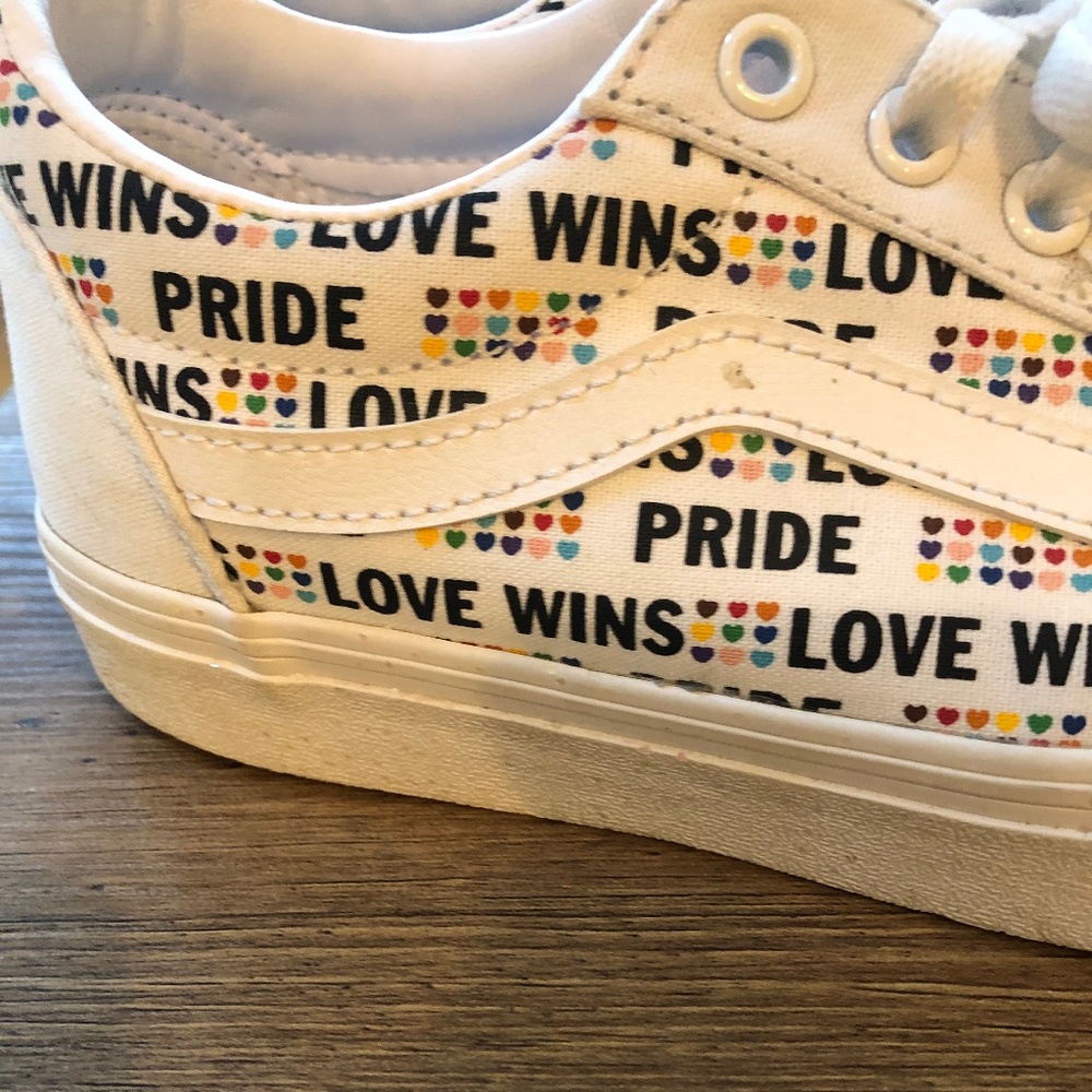 Vans sneakers -- Size 8, lightly worn, Pride!